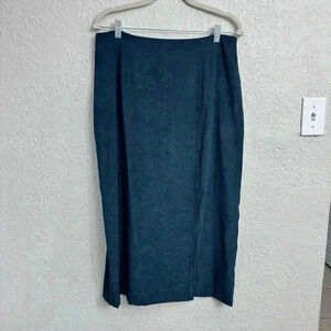 90’s Ilyza New York Hunter Green Mid-Skirt - Size 12